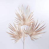 3 Heads Artificial Gold Palm Spray 70cmH